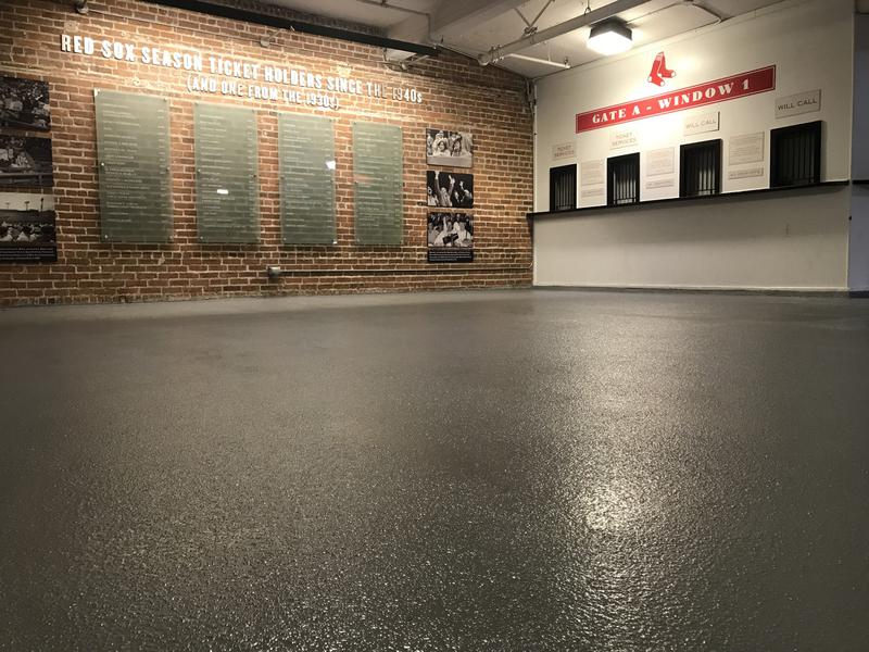 Fenway Park Epoxy Floor Installation in Boston MA