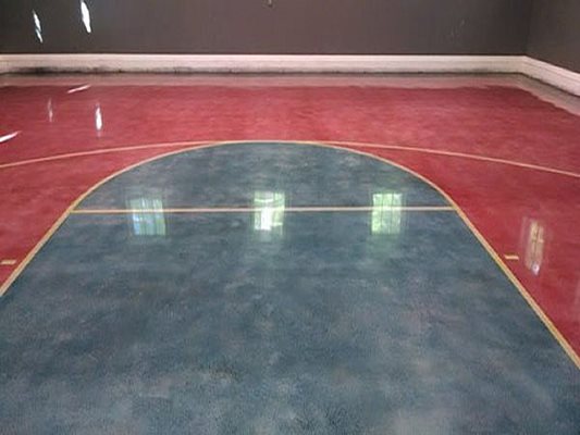 Concrete Basement Floor Staining, Sealing & Polishing in Massachusetts