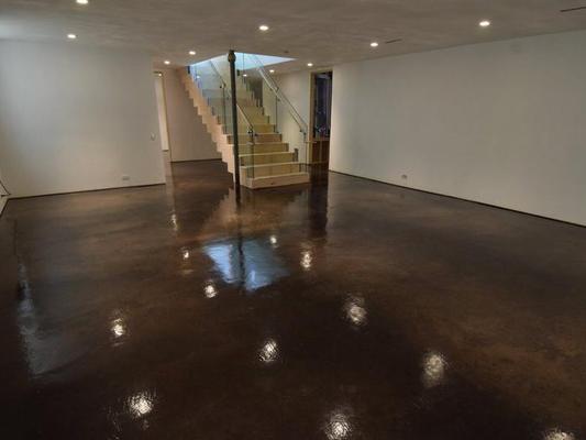 Stained Concrete Basement Floors in Massachusetts CT RI NH