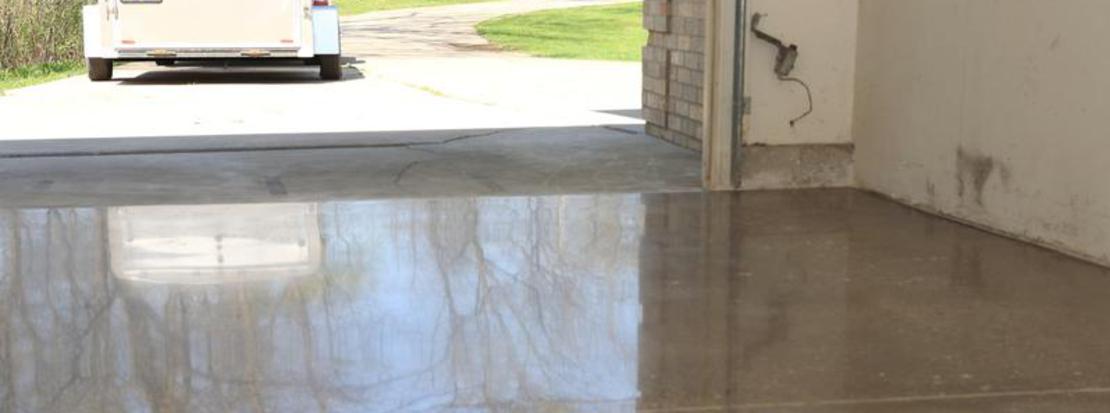 Large Commercial Garage Concrete Floor Staining & Polishing Specialists in Massachusetts CT RI NH