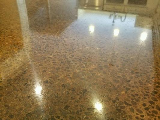 Shiny Stained/Polished Concrete Floors in Vermont